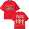Imagine Dragons Loom World Tour T Shirts Hip Hop Rock Band Vintage Tshirt Fans Gift 100 Cotton Loose Cozy Short Sleeve T Shirt