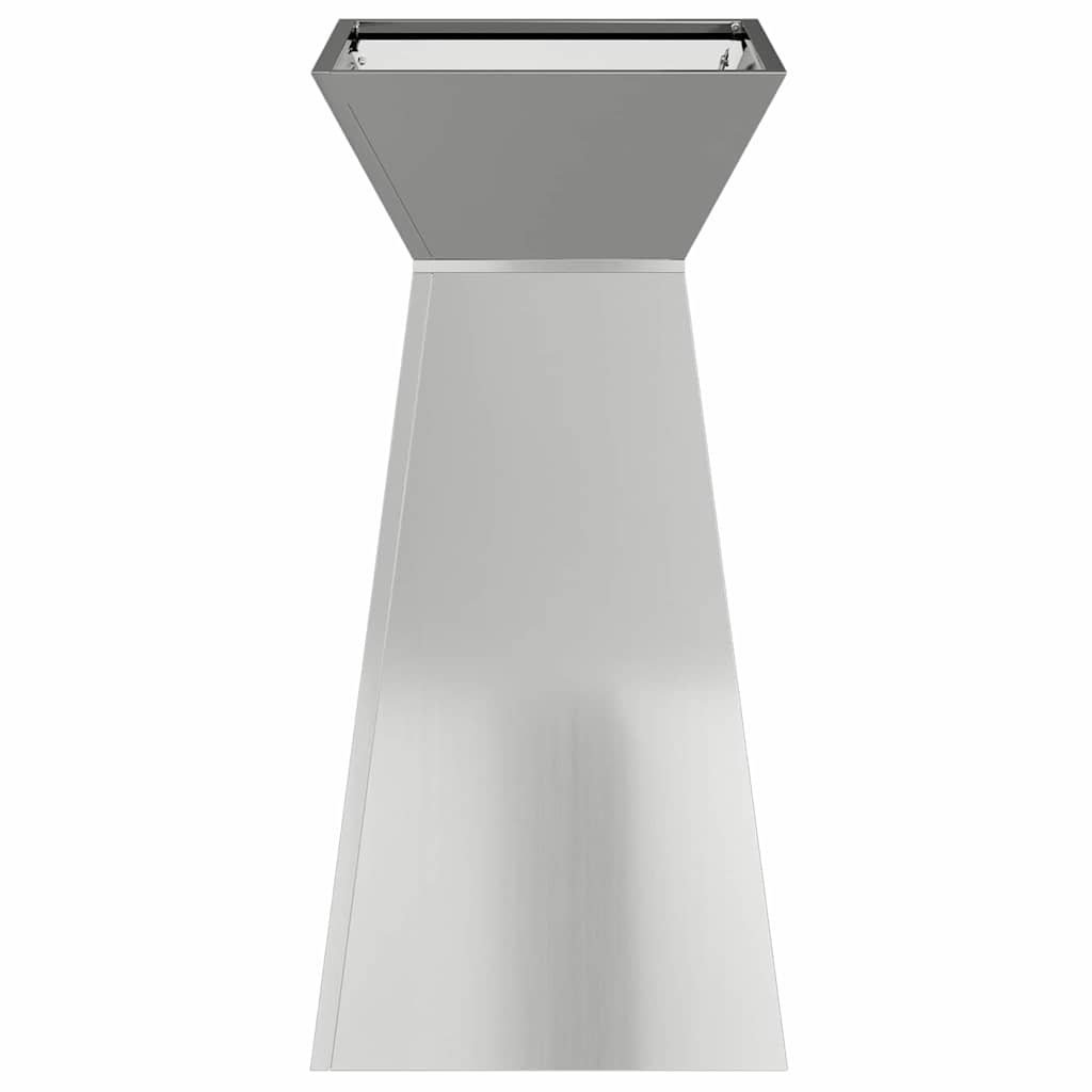 Column Planter 2 pcs Silver 35 x 35 x 73 cm