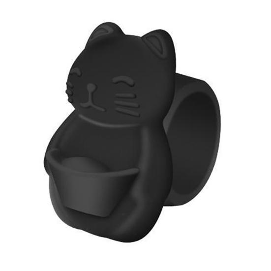 Fortune Cat Door Stopper Wall Protector Shock Absorbing Elephant Door Stops Wall Shield Cushion Adhesive Free Wall Bumper Guard for Door Handle