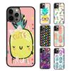 Милый чехол для телефона с рисунком ананаса для iPhone 17 Air 15 16 16e 14 13 Pro Max Coque 12 11 Pro Max PLUS мобильные fundas чехол