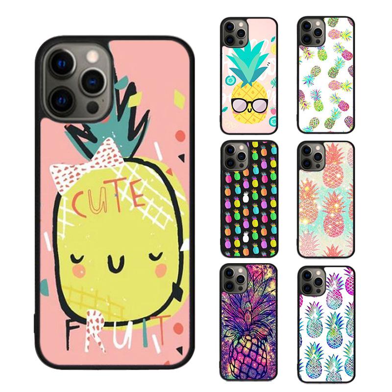 Милый чехол для телефона с рисунком ананаса для iPhone 17 Air 15 16 16e 14 13 Pro Max Coque 12 11 Pro Max PLUS мобильные fundas чехол