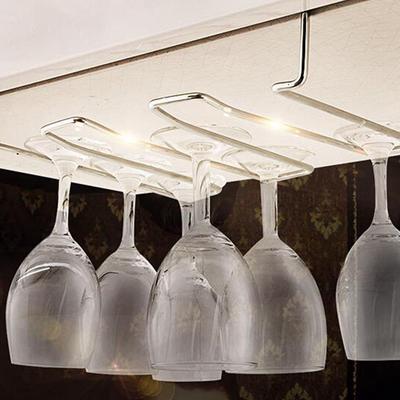 Премиальная подставка для бокалов из нержавеющей стали, держатель для винных бокалов под шкаф для кухни, бара, столовой, простая установка, без запаха