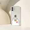 Чехол для телефона с мультяшной уткой для iPhone 11 12 13 14 Pro Max 7 8 Plus X Xr Xs Max Se 2020 Mini прозрачный чехол