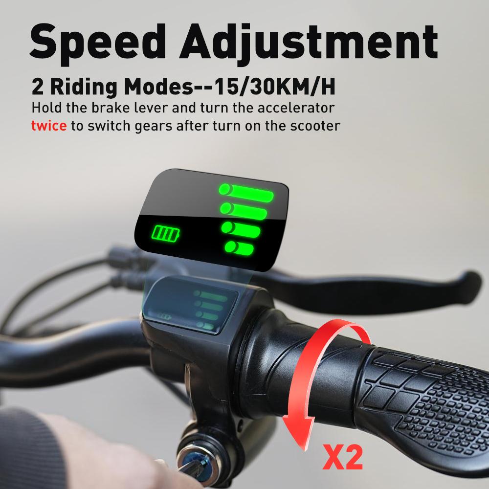 iScooter Electric Scooter F2 Adult Shopping Scooter 500W 30km/h Max Load 120KG 10 Inch Folding Light Weight with Seat and Basket