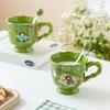 Cute Girl Water Cup Household Special Beautiful Cup Office Ceramic Cup Exquisite Breakfast Cup