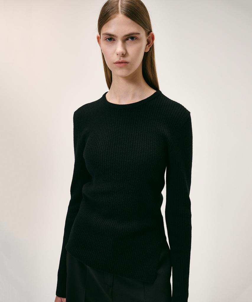 KEI CURRENT Rib Sweater_Black