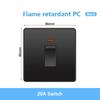Универсальная черная USB Type-C 18 Вт интеллектуальная розетка для быстрой зарядки с двойной 5-контактной вилкой, настенный выключатель света UK Electrical Internationala