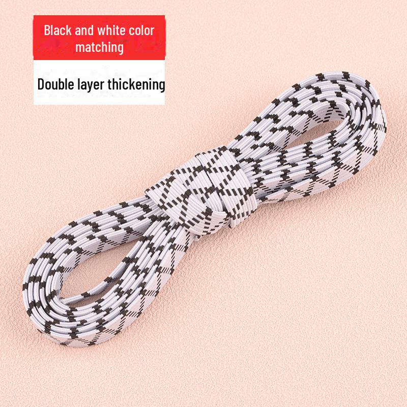 High Elastic Double-Layer Black and White Wide Waistband for Pants