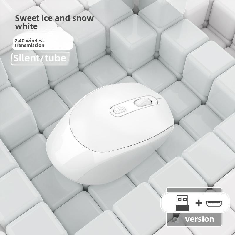 Перезаряжаемая двухрежимная беспроводная Bluetooth-мышь