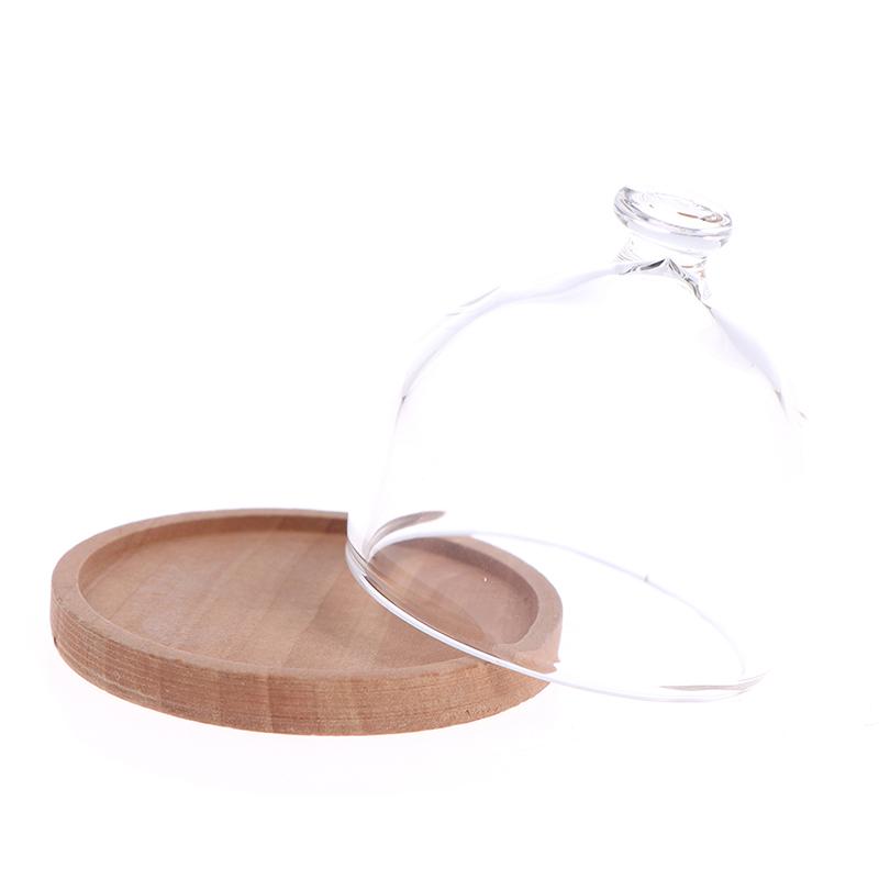 1:12 Миниатюрная кукольная банка для конфет, стеклянный поднос для десертов и фруктов, игрушка для декора кукольного домика