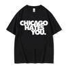 Футболка с надписью "Rapper Chief Keef Chicago Hates You Same Style" для мужчин, в стиле харадзюку, хип-хоп, винтаж, повседневная, 100% хлопок, летняя.