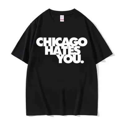 Футболка с надписью "Rapper Chief Keef Chicago Hates You Same Style" для мужчин, в стиле харадзюку, хип-хоп, винтаж, повседневная, 100% хлопок, летняя.