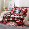 1PC FC Bayern Munich Patterned Flannel Blanket Suitable For All Seasons for Home Decor Warmth and Comfort Gifts Holiday Present