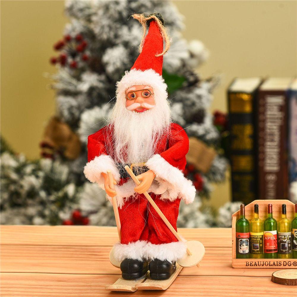 Sitting Festival Party Kids Toys Desktop Santa Claus Doll Christmas Tree Accessories Xmas Ornament