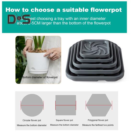 5 шт. поддон для растений многоразовый цветочный горшок поддон для тяжелых условий эксплуатации поддон для цветочного горшка квадратный поддон для растений в помещении и на открытом воздухе