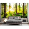 Природа пейзаж фреска лес 3d обои гостиная спальня домашний декор лес обои
