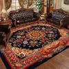 Персидский Ретро Ковер для Гостиной Декорация Дома Утолщенный Фланелевый Ковер для Зоны Дивана Ковры для Спальни Татами Нескользящий Напольный Коврик Бытовой