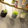 1 PC Plastic Planter Home Decor Plants Holder Double-layer Hanging Flowerpot Garden Pot
