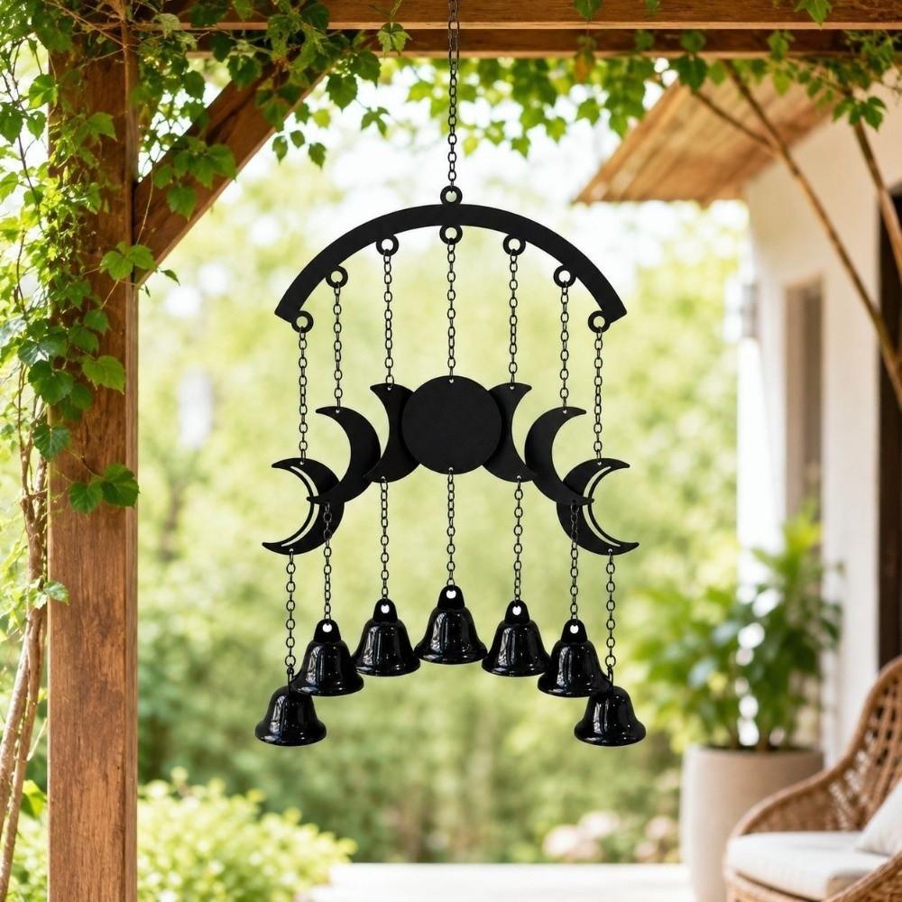Moon Star Halloween Wind Chimes Spider Garden Patio Decoration Decorative Wind Chime Garden