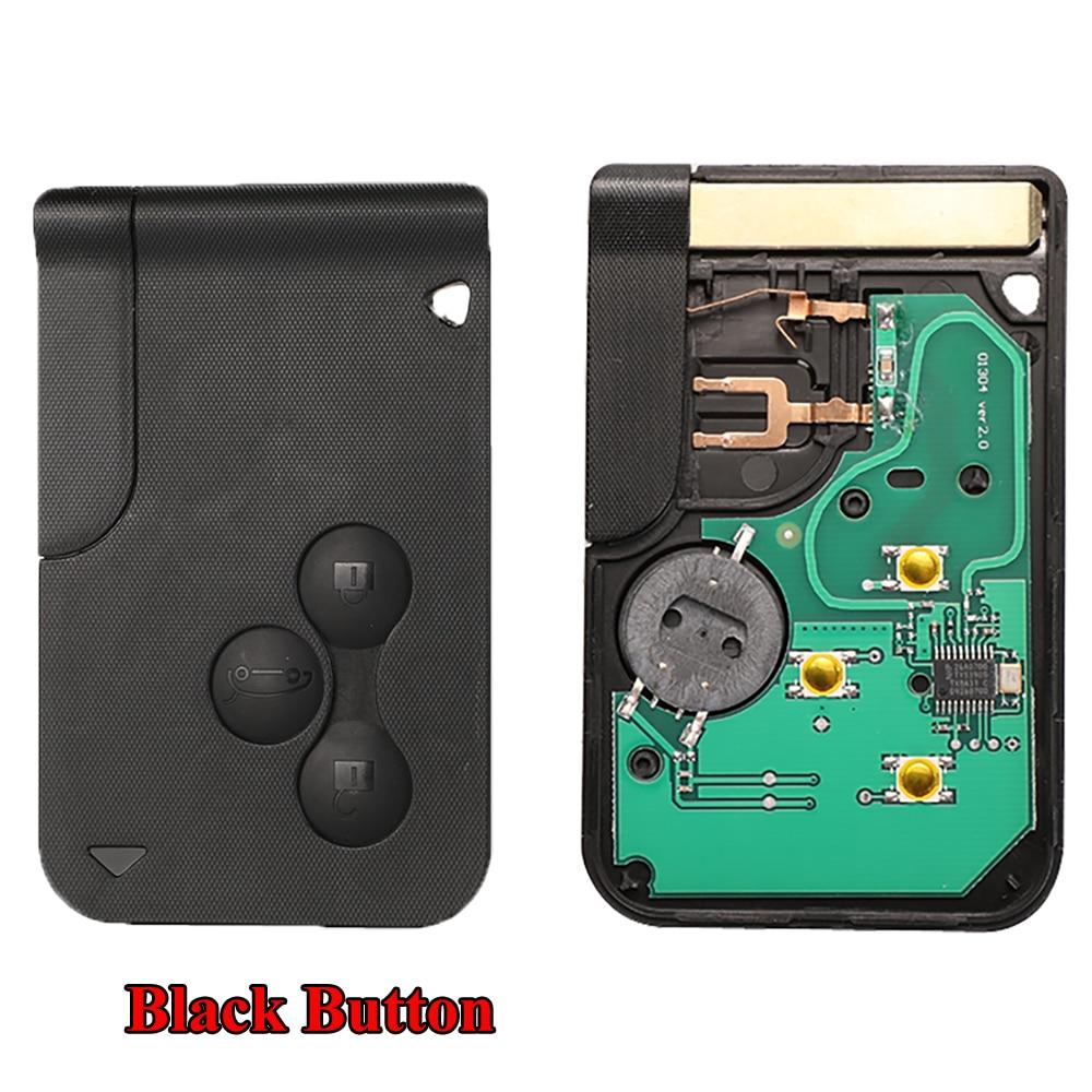 Jingyuqin 433 МГц ID46 PCF7947 чип смарт-ключ-карта для автомобиля Renault Megane II Scenic II Grand Scenic 2003 2004 2005 2006 2007 2008 3 кнопки пульта дистанционного управления