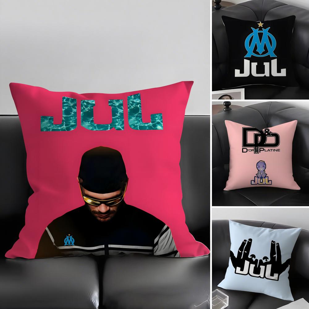 JJul FranchH Rapper Cushion Cover Pillowcase Ultra Soft Skin Friendly Fabric Cloud Like Comfort Concealed Zipper