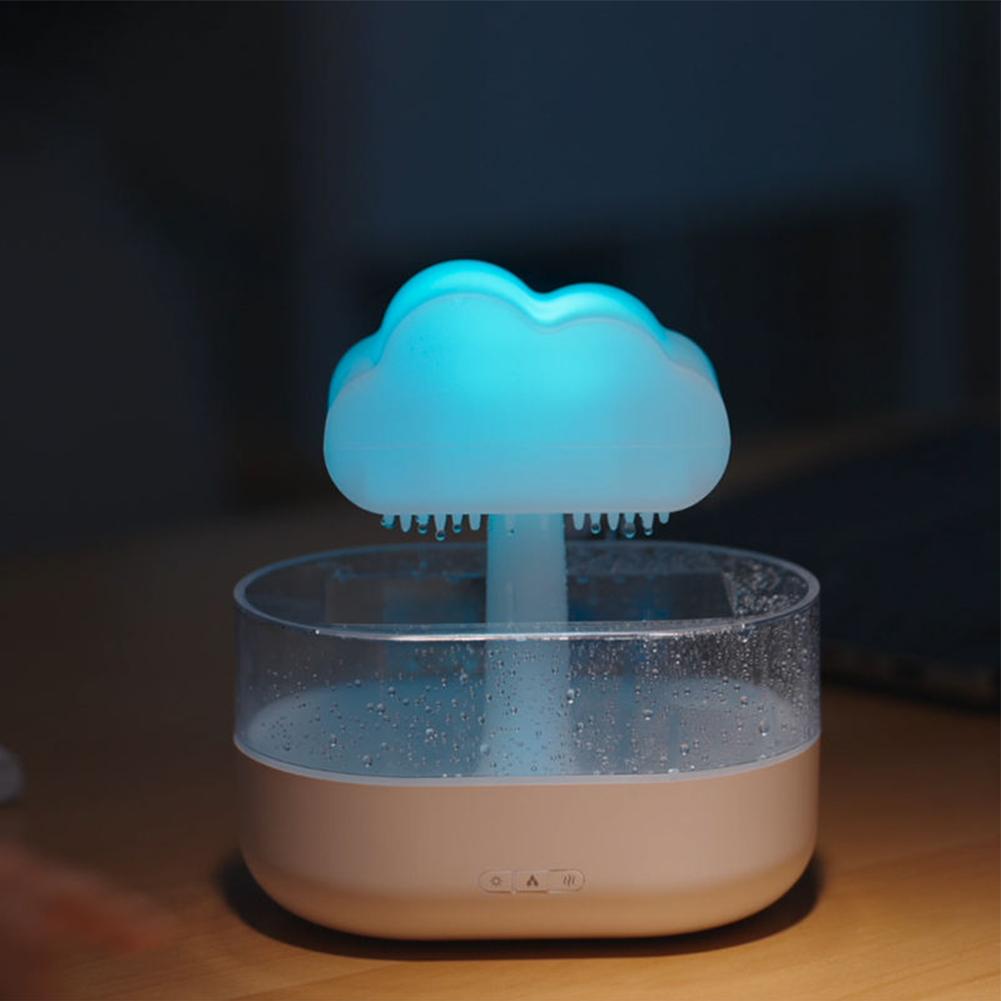 Rain Cloud Humidifier Rain Lamp Aromatherapy Essential Oil Diffuser With 7 Colors Lighting For Home Office