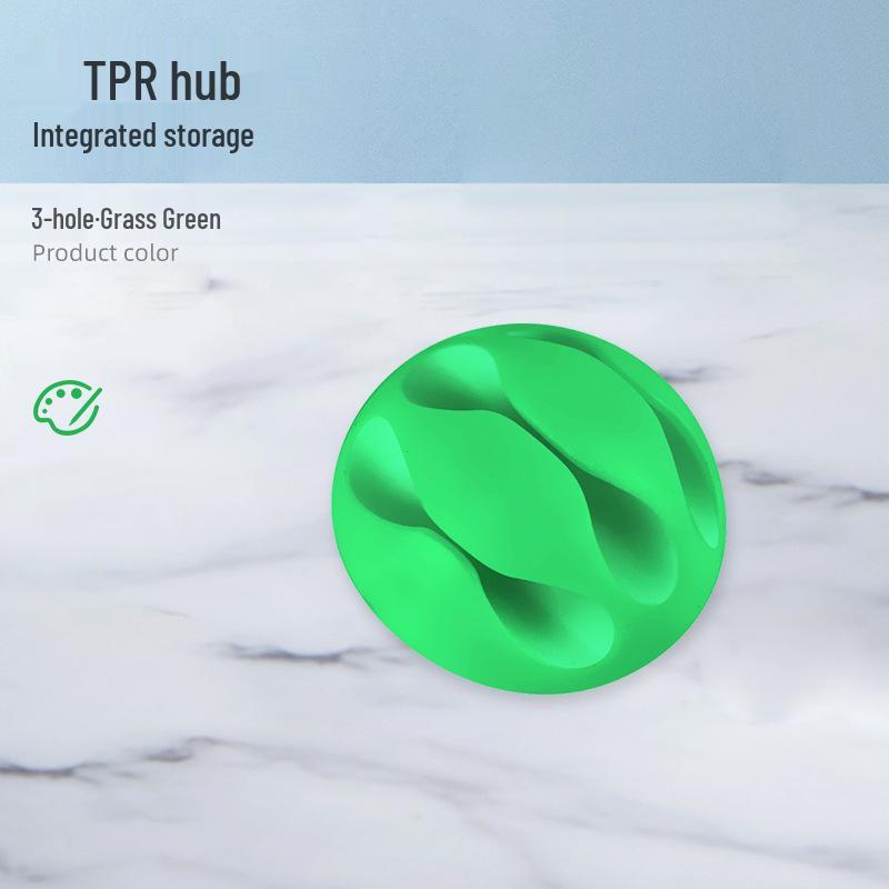 Multi-Hole Self-Adhesive Cable Organizer and Power Cord Holder