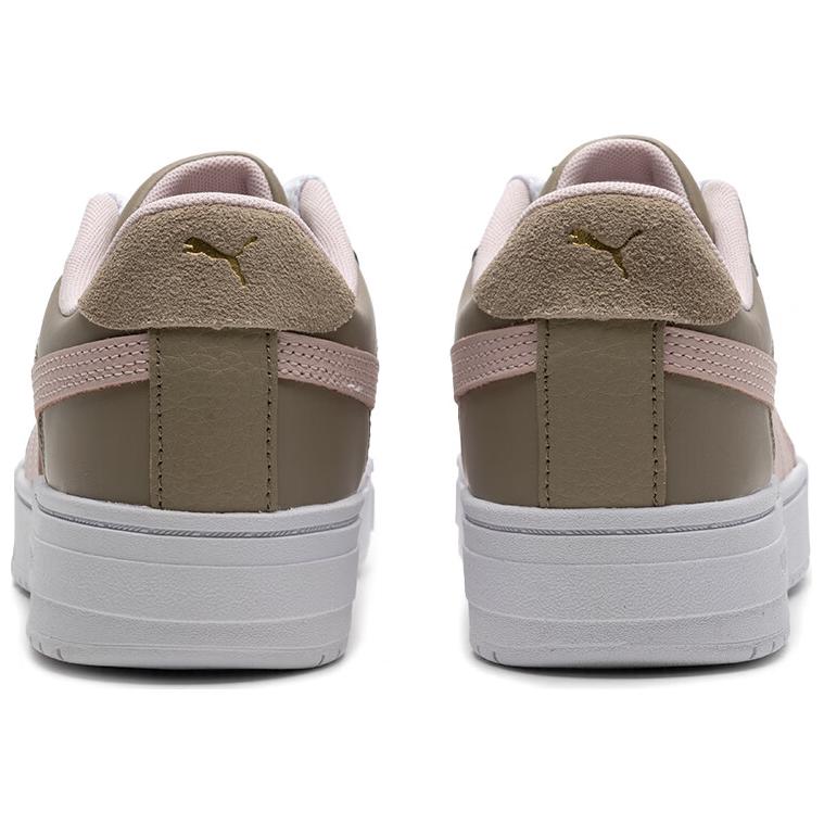Puma Ca Pro Fashion Comfortable Low-Top Sneakers Women Sneakers White Brown 394749-08