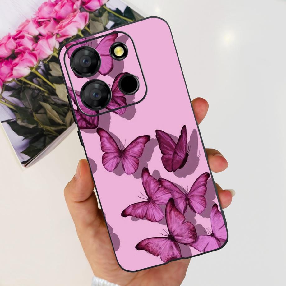 Для телефона Itel A60 A70 A27 A48 Чехол Задняя крышка Матовый Тонкий Мягкий ТПУ Силиконовый Бампер Детская Мода Мультяшный Узор Fundas ITELA60s