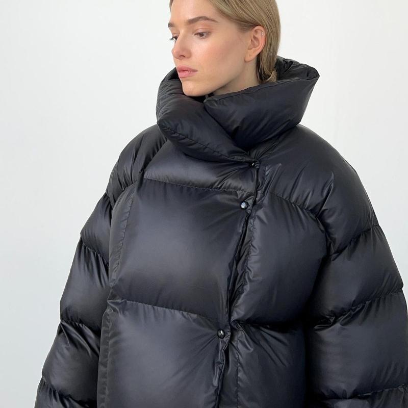 EastRogue Европейская и N Хлопковая куртка Зимняя Женская Куртка-пуховик Хлопковая куртка Модный стиль Индивидуальность Уличная Короткая Куртка с капюшоном