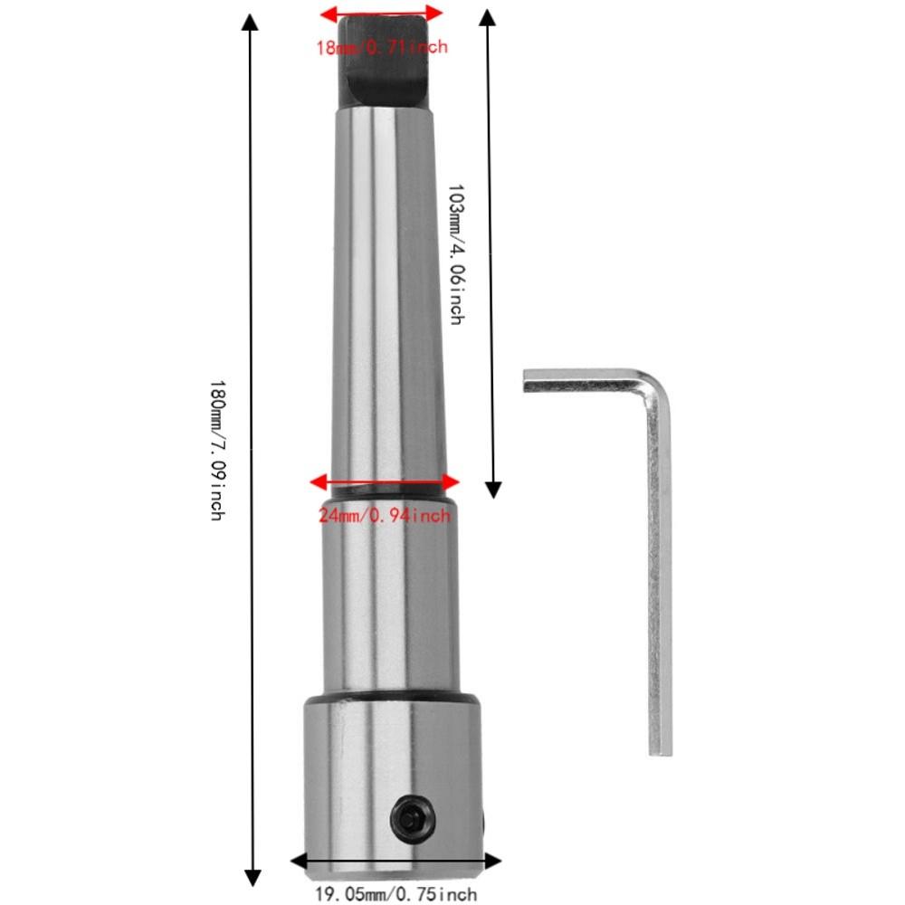 MT3 Annular Cutter Arbor 19.05mm Drill Chuck Arbor Industrial Extension Adapter For Radial Drill