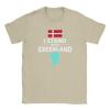 Casual Greenland Flag  TShirts Men O Neck 100 Cotton T Shirt  Short Sleeve Tees Birthday Gift Tops
