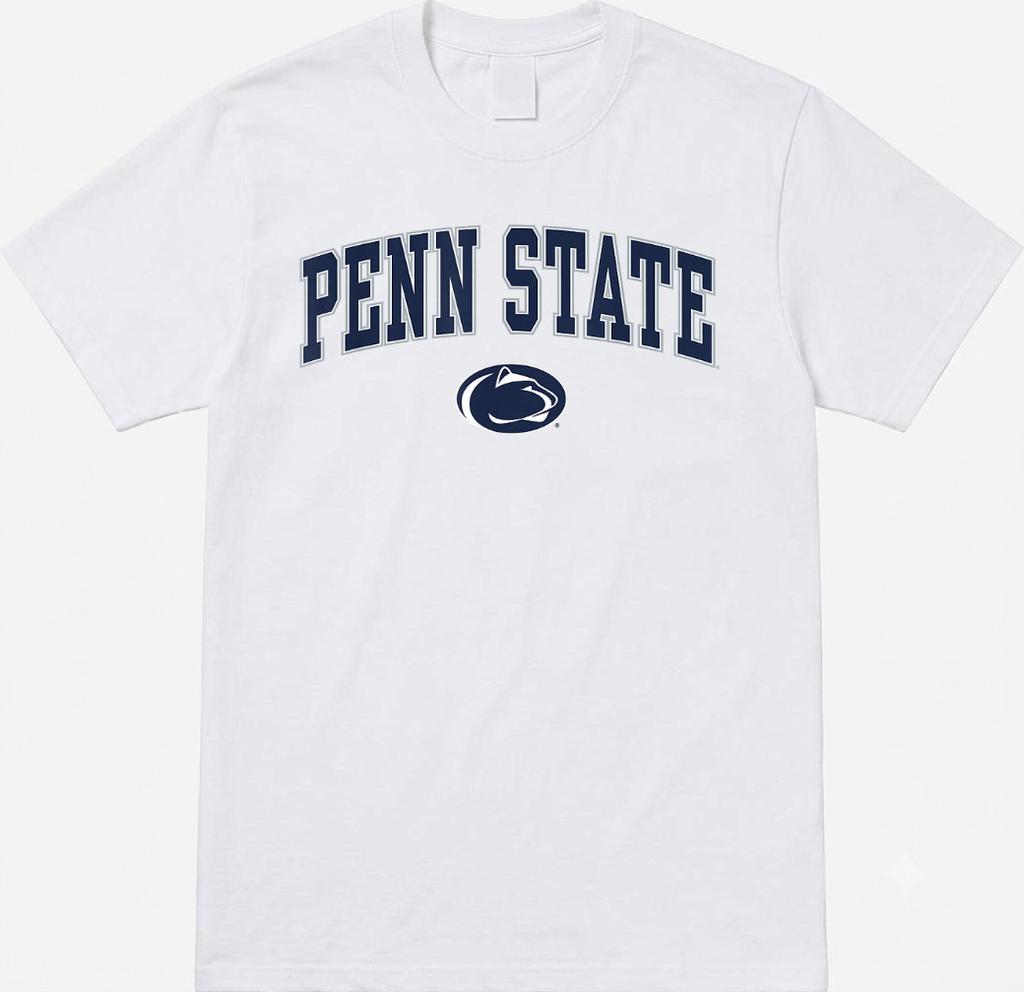 Penn State Nittany Lions T-Shirt White Arch Officially Licensed College Tee