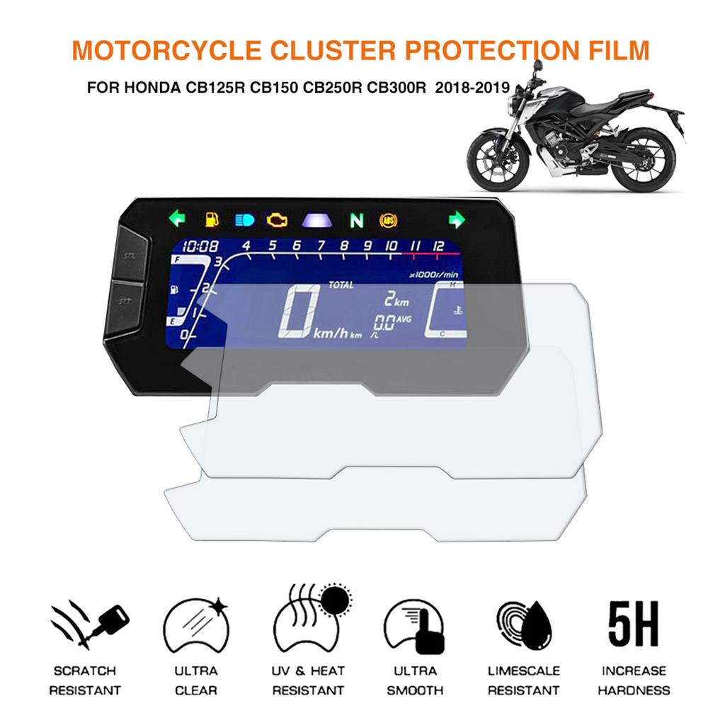 Upgraded Screen Protector Instrument Film Motorcycle Scratch Cluster Dashboard Protection for CB150R CB300R 2018-2019