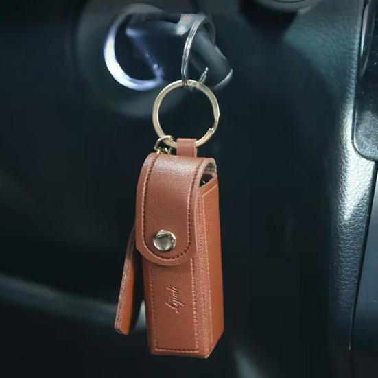 Сумка для помады, брелок для ключей, зажим-лобстер, мини-контейнер для помады из нержавеющей искусственной кожи с подвеской в ​​виде сердца, кошелек, органайзер для ключей, держатель для ключей