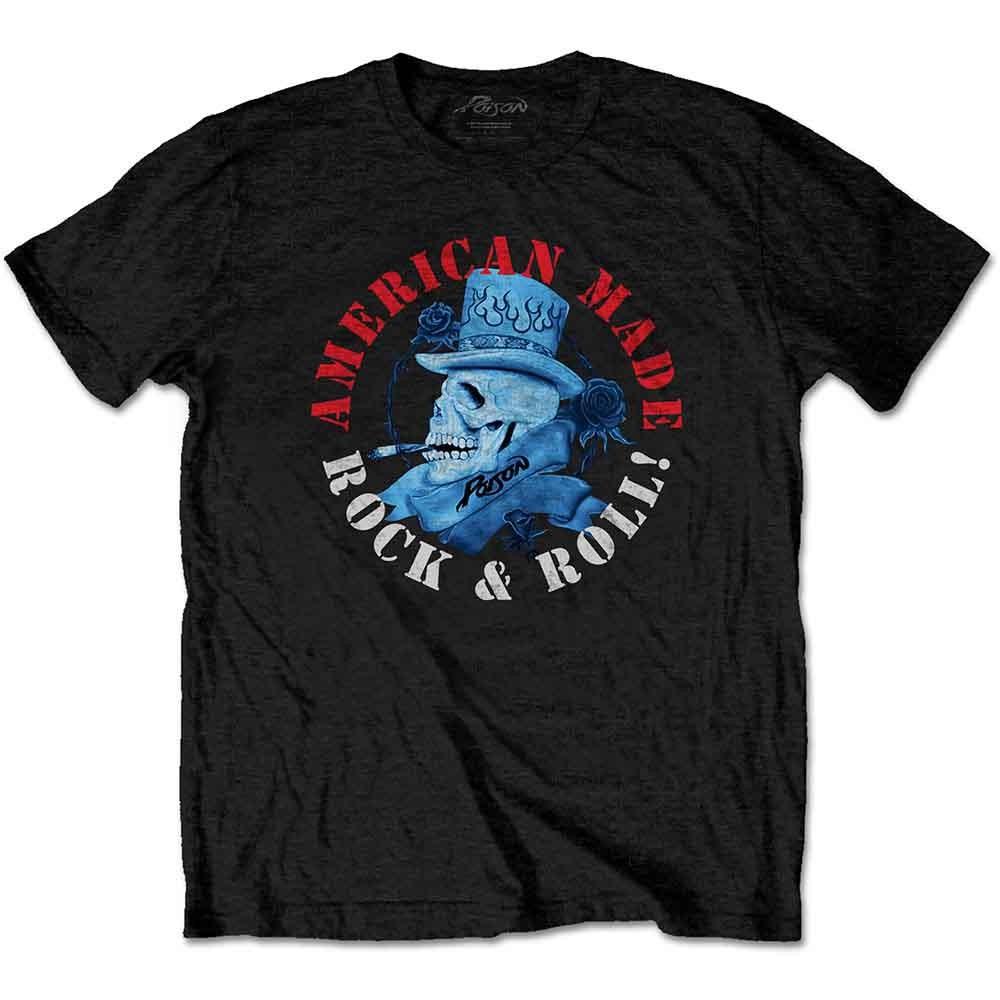 Poison T Shirt American Made Band Logo new Official Mens Black