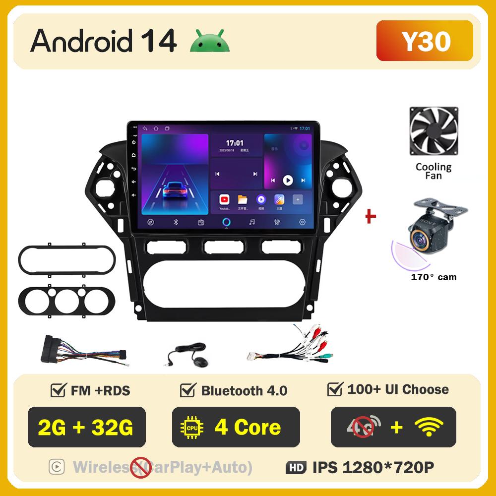 Для Ford Mondeo 4 mk4 2010-2014 автомобильный радиоплеер Car Carplay экран Autoradio Mirror Link автомобильные интеллектуальные системы сенсорный экран