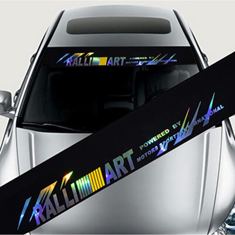 Colorful Reflective Decoration Decals Car Stickers Styling Front Windshield Decal Sticker