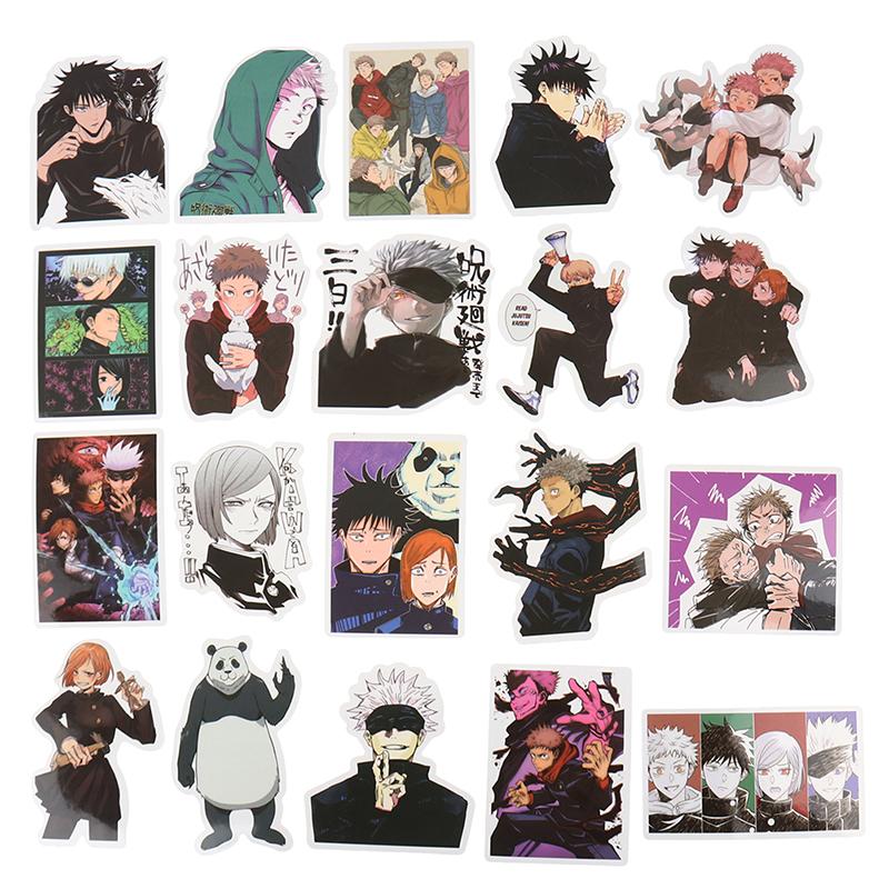 100pc Anime Jujutsu Kaisen Stickers Snowboard Laptop Luggage Guitar Suitcase