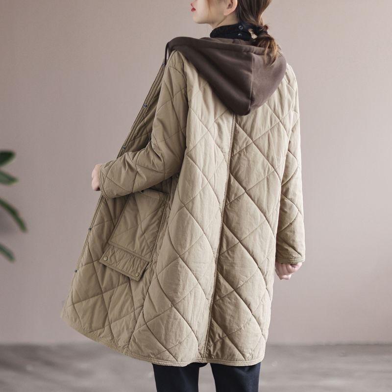 Женские зимние толстые длинные парки Chaquetas повседневные однобортные парки с хлопковой подкладкой мешковатые сверхлегкие зимние куртки Jaqueta