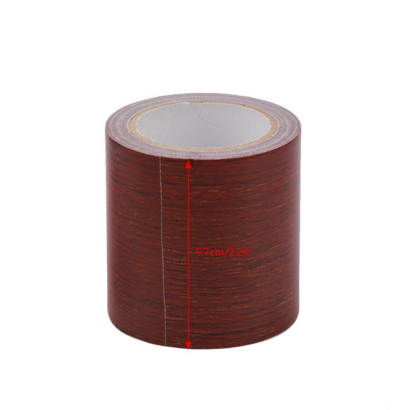 5M/Roll Realistic Woodgrain Repair Adhensive Duct Tape 8 Colors For Furniteru