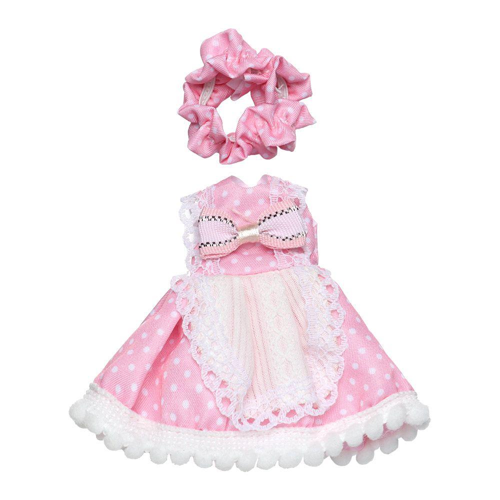 16CM Doll Clothes Suit Lace Princess Dress Headwear Cute Hoodies Skirt Overall Vest Hat OB11 Clothes Outfit 1/8BJD Accessories