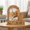 Wood Pet Photo Frame Dog/Cat Shape Photo Album Frame Picture Frame  Pet Lovers