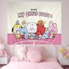 BBt21 Group cartoon anime Anime Tapestry Hippie Flower Wall Carpets Dorm Decor Wall Hanging Home Decor