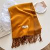 New Solid Color Cashmere Scarf Shawl Women'S High End Versatile Autumn And Winter New Warm Scarf