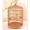 Travel Bird Cage Parrot Birdcage Indoor Accessories with Food Cup Pet House Dometop Stand