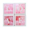 Balloon Box Cube Clear Box Surprise Balloon Package Surprise Box Clear Box Love Letter Balloon Box for Wedding Birthday Reception Baby Shower Birthday
