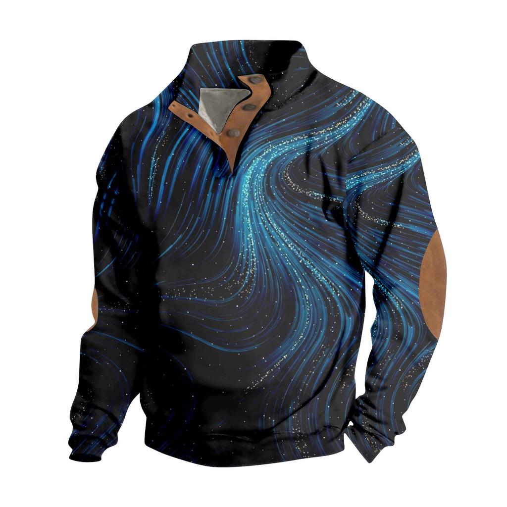 Весенне-осенняя мужская толстовка с воротником-стойкой на открытом воздухе, повседневные свитера, топы