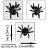 Black Spider Halloween String Lights Fake Spider Giant Spider Decor Light Up Spider  Outdoor Yard