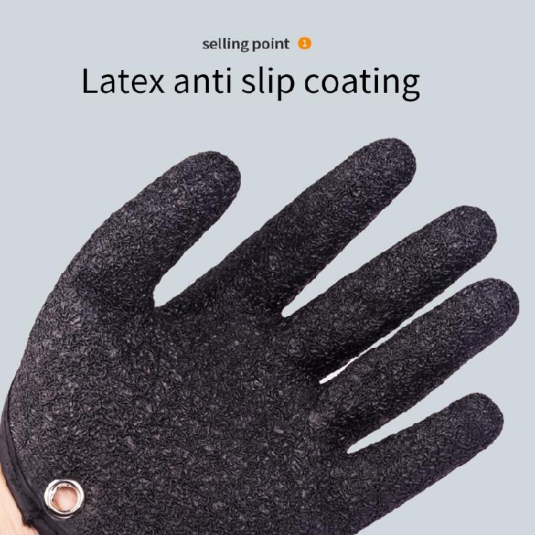 1Pair Fishing Glove with Magnetic Release NonSlip Fishing Catching Glove